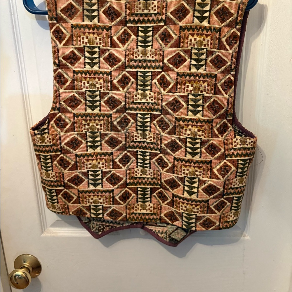 Geometric Patterned Vest -‎ Multicolor - Picture 4 of 4